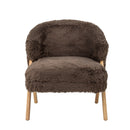 Bloomingville - Camino Loungestol, Brun, FSC® 100%, Gummitræ - L68 × H80 × B70 cm