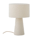 Bloomingville - Emmie Bordlampe, Hvid, polyester - Ø20 × H30 cm