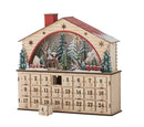 Bloomingville - Melvin Kalender m/lys, Natur, Krydsfiner - L36 × H34 × B10 cm