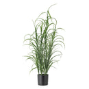 Bloomingville - Grass Plante, Grøn, Kunstige Blomster - H92 cm, pot Ø12 × H11 cm