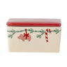 Bloomingville - Yule Smørboks, Natur, Stentøj - L12,5 × H7 × B9,5 cm