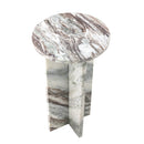 Bloomingville - Jasmia Sidebord, Natur, Marmor - Ø30 × H55 cm