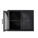 Bloomingville - Lario Skab, Sort, Fyr - L62 × H49 × B23 cm