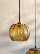 Bloomingville - Adar Pendel, Brun, Glas - Ø22 × H20 cm
