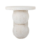 Bloomingville - Tally Sidebord, Hvid, Resin - Ø46 × H46 cm