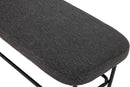 Bloomingville - Farell Bænk, Grå, polyester - L140 × H45 × B45,5 cm