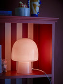 Bloomingville - Paddy Bordlampe, Rosa, Glas - Ø20 × H26,5 cm