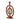 Bloomingville - Flikka Lysestage, Brun, Polyresin - L24,5 × H33 × B12,5 cm