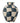 Bloomingville - Check Vase, Multifarvet, Stentøj - Ø20 × H24 cm