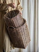 Bloomingville - Cestina Kurv, Brun, Polyrattan - Ø30 × H45/Ø34 × H55 cm, sæt med 2
