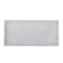Bloomingville - Majsa Fad, Hvid, Marmor - L38 × H3 × B18 cm