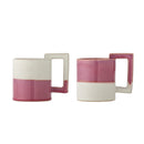 Bloomingville - Ranya Krus, Multifarvet, Stentøj - Ø8,5 × H10 cm, sæt med 2