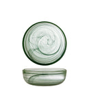 Bloomingville - Amelie Skål, Grøn, Glas - Ø21,5 × H7,5 cm