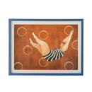 Bloomingville - Svela Illustration med ramme, Multifarvet, Fyrretræ - L62 × H47 × B2,5 cm
