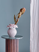 Bloomingville - Petalia Vase, Rosa, Stentøj - Ø15,5 × H17 cm