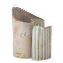 Bloomingville - Henaj Vase, Brun, Stentøj - L13 × H16 × B8,5/L18,5 × H23,5 × B13 cm, sæt med 2