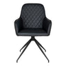 House Nordic - Harbo Spisebordsstol m. 360 g. Drejefod - Sort PU - Bolig og Haven
