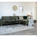 Lido Lounge Sofa - Olivengrøn - Højrevendt