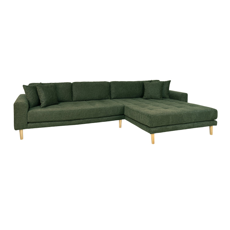 Lido Lounge Sofa - Olivengrøn - Højrevendt