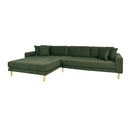 Lido Lounge Sofa - Olivengrøn - Venstrevendt
