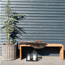 Benidorm Bænk - Bænk i genbrugs teaktræ 140x35 cm