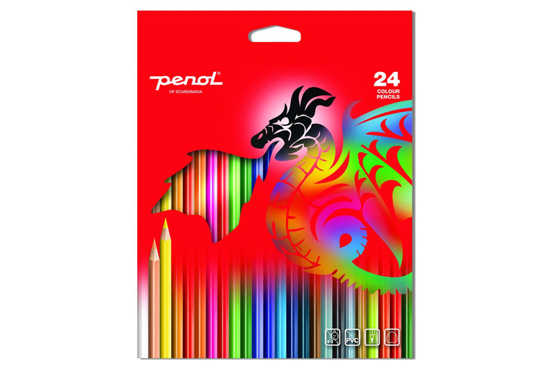 Penol - Farveblyanter, lakeret - 24 stk.