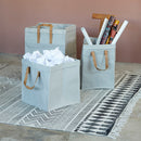 House Doctor - Gulvtæppe, Block, Grå/Sort 200x90 cm