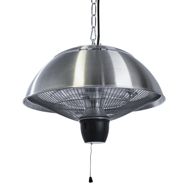 Hortus - Terrassevarmer hængemodel 600/1500 W, HA, Ø42 cm, sølv - Bolig og Haven
