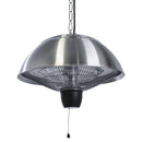 Hortus - Terrassevarmer hængemodel 600/1500 W, HA, Ø42 cm, sølv