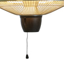 Hortus - Terrassevarmer hængemodel 600/1500 W, HA, Ø42 cm, sølv