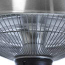 Hortus - Terrassevarmer hængemodel 600/1500 W, HA, Ø42 cm, sølv