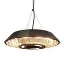 Hortus - Terrassevarmer hængemodel UFO 2000 W, GT, Ø45 cm, sort