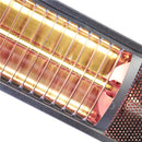 Hortus - Terrassevarmer vægmodel 1500 W, GT, 51 cm, sølv