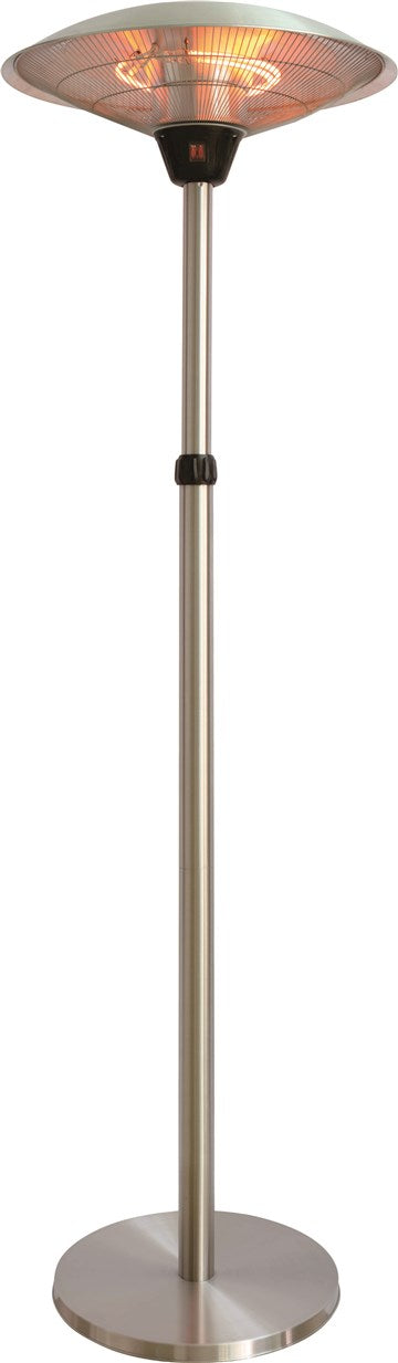 Hortus - Terrassevarmer gulvmodel med teleskop 900/1200/2100 W, HA, sølv