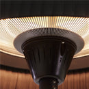 Hortus - Terrassevarmer gulvmodel med skærm 900/1200/2100 W, HA, Ø60 cm, sort