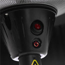 Hortus - Terrassevarmer gulvmodel med skærm 900/1200/2100 W, HA, Ø60 cm, sort