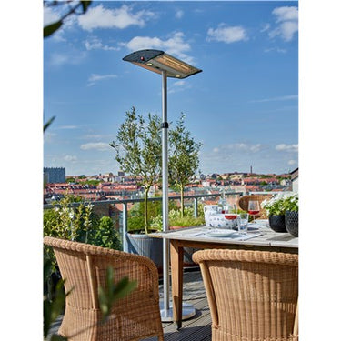 Hortus - Terrassevarmer gulvmodel 1000/2000 W, GT, sølv - Bolig og Haven