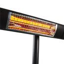 Hortus - Terrassevarmer gulvmodel GT 500/1000/1500W sort inkl. fjernbetjening