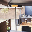 Hortus - Terrassevarmer gulvmodel GT 500/1000/1500W sort inkl. fjernbetjening