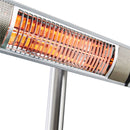 Hortus - Terrassevarmer gulvmodel GT 500/1000/1500W sølv inkl. fjernbetjening