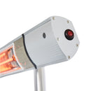 Hortus - Terrassevarmer gulvmodel GT 500/1000/1500W sølv inkl. fjernbetjening