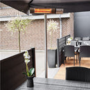 Hortus - Terrassevarmer gulvmodel GT 500/1000/1500W sølv inkl. fjernbetjening