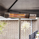 Hortus - Terrassevarmer gulvmodel GT 500/1000/1500W sølv inkl. fjernbetjening