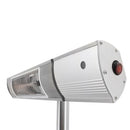 Hortus - Terrassevarmer gulvmodel GT 500/1000/1500W sølv inkl. fjernbetjening