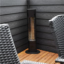 Hortus - Terrassevarmer gulvmodel 1800W - H: 90 cm m/soft touch og fjernbetjening - Bolig og Haven