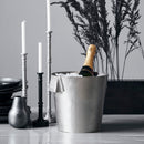 House Doctor - Vinkøler, Buck, Børstet sølv - H21 x Ø22 cm