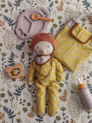 Bloomingville MINI - Nalle Doll, Brun, Bomuld 6 dele