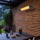 HEAT1 eco pro-line terrassevarmer vægmodel 2300W sort