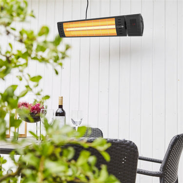 HEAT1 eco pro-line terrassevarmer vægmodel 2300W sort