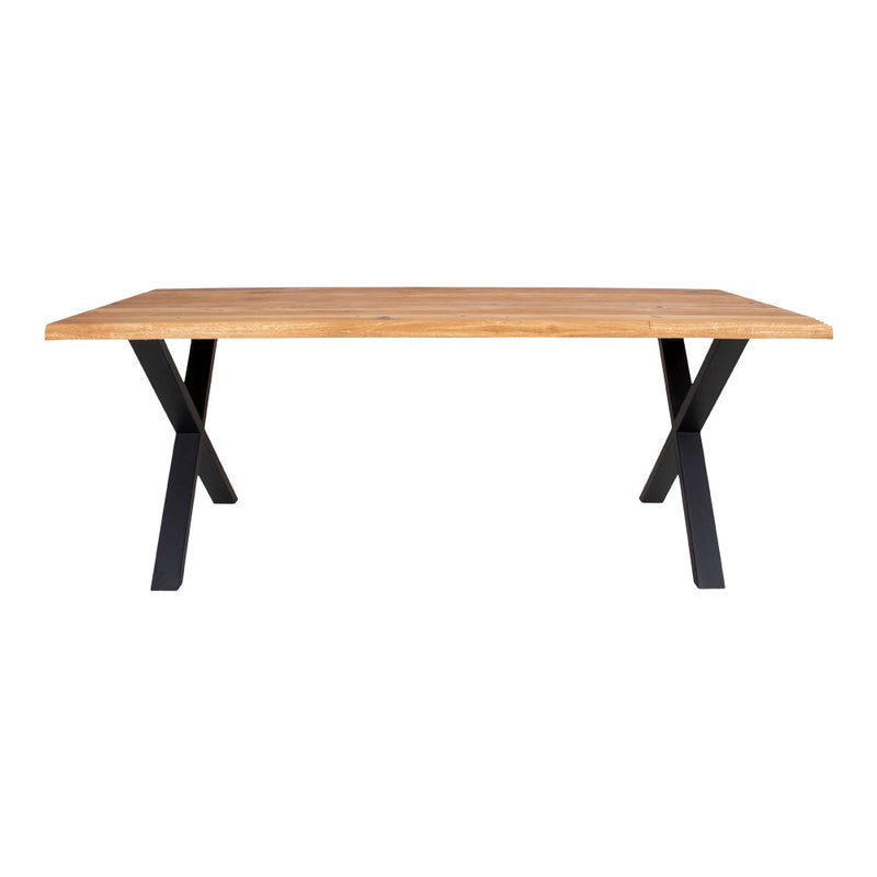Toulon Spisebord - I olieret eg med bølget kant - 200x95xh76x4 cm